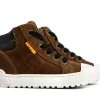 Veterschoenen^Develab Hoge Veter Cognac Suede