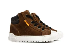 Veterschoenen^Develab Hoge Veter Cognac Suede