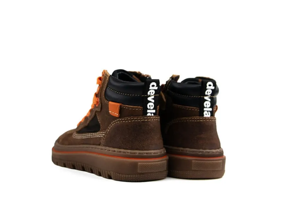 Veterboots^Develab Hoge Veter Dark Brown