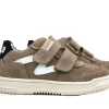 Sneakers^Develab Klittenband Sneaker Taupe Suède