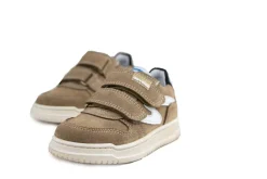Sneakers^Develab Klittenband Sneaker Taupe Suède