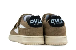 Sneakers^Develab Klittenband Sneaker Taupe Suède