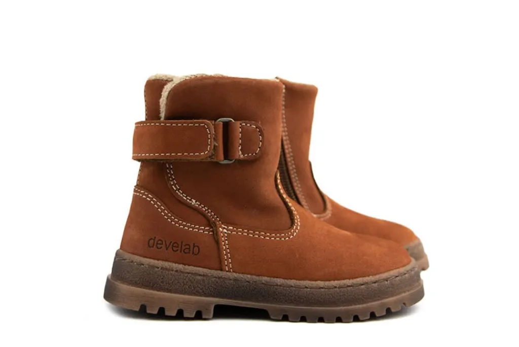 Laarzen^Develab Laarzen Cognac Nubuck