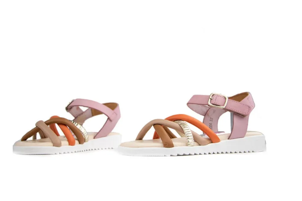 Sandalen En Slippers | Sandalen^Develab Sandaal Orange Multi Fantasy