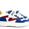 Klittenbandschoenen | Sneakers^Develab Sneaker Klittenband Blue Nappa Combi