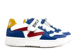 Klittenbandschoenen | Sneakers^Develab Sneaker Klittenband Blue Nappa Combi