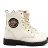 Veterboots En Bikerboots^Develab Veterboot Smiley Beige Nappa