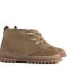 Veterboots^Develab Veterboot Taupe Suede