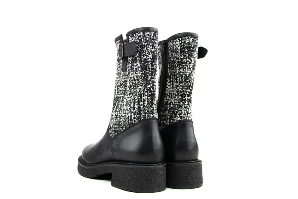 Veterboots En Bikerboots^DL-Sport DL Sport Bikerboot Vitello Nero Chanel