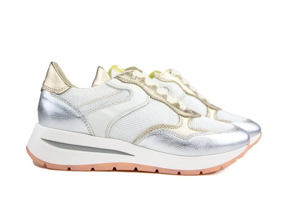 Sneakers^DL-Sport DL Sport Sneaker Doha Argento Chic Bianco