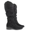 Laarzen | Wijdte H^Durea Laars Zwart Fox Suede H-leest