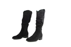 Laarzen | Wijdte H^Durea Laars Zwart Fox Suede H-leest