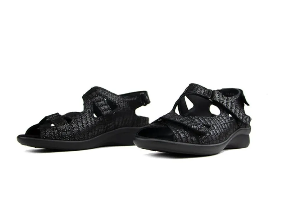 Sandalen En Slippers | Wijdte H^Durea Sandaal Antracite Print H-leest