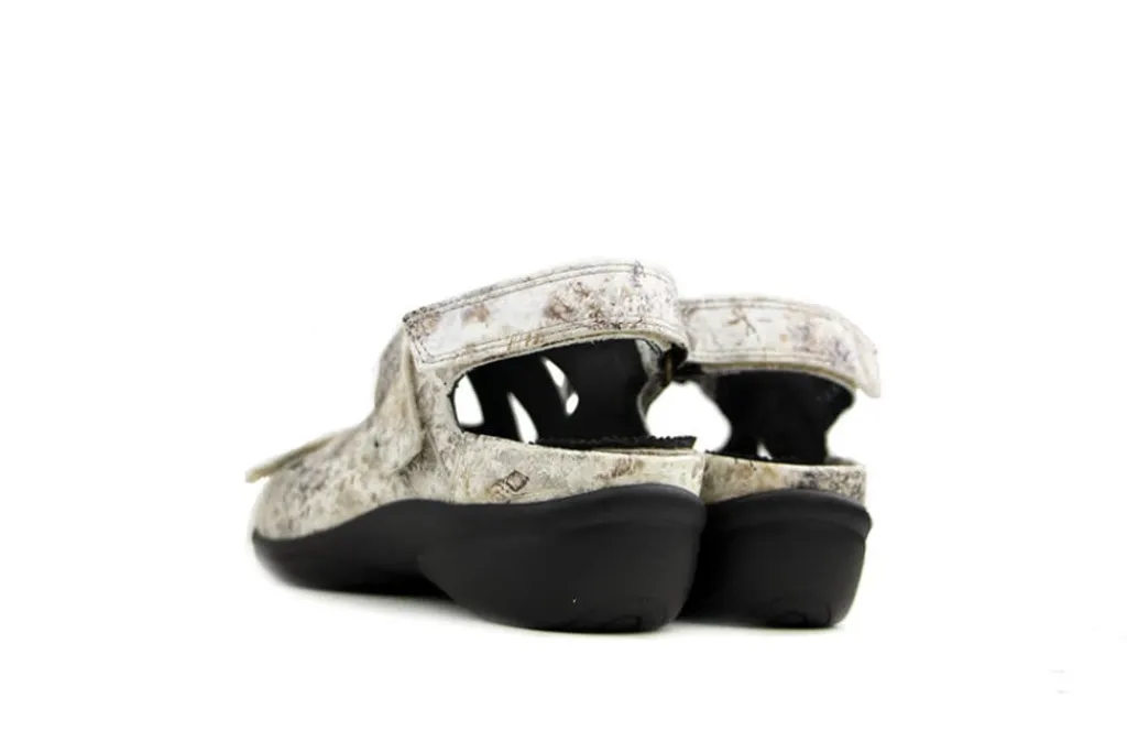 Sandalen En Slippers | Wijdte H^Durea Sandalen Ivoor Print H-leest