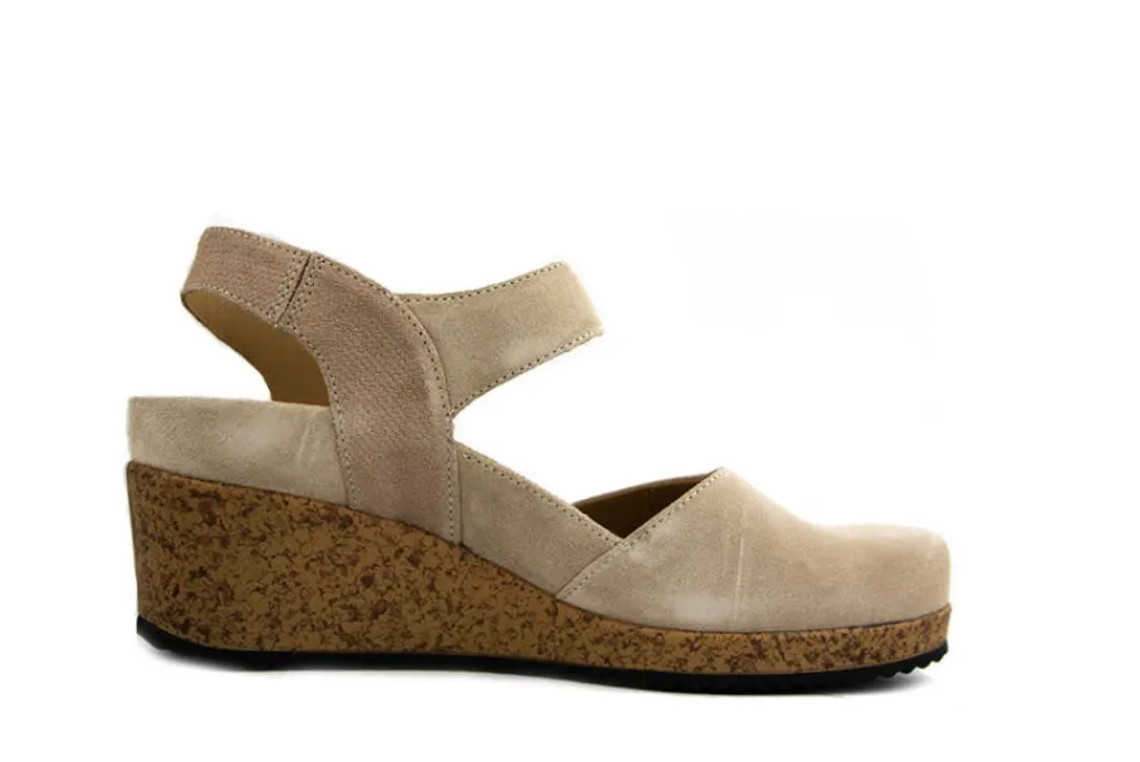 Sandalen En Slippers | Wijdte H^Durea Sleehak Licht Taupe Zand