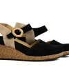 Sandalen En Slippers | Wijdte H^Durea Sleehak Zwart Zand