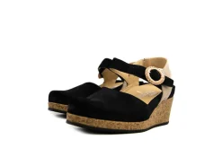 Sandalen En Slippers | Wijdte H^Durea Sleehak Zwart Zand