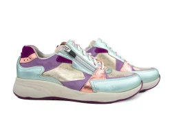 Sneakers | Wijdte K^Durea Sneaker Groen Lilla Goud Metaal K