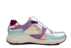 Sneakers | Wijdte K^Durea Sneaker Groen Lilla Goud Metaal K