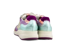 Sneakers | Wijdte K^Durea Sneaker Groen Lilla Goud Metaal K
