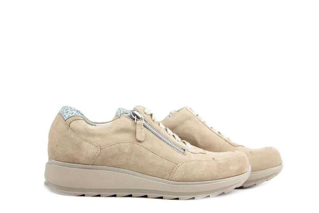 Sneakers | Wijdte K^Durea Sneaker Licht Taupe Militare