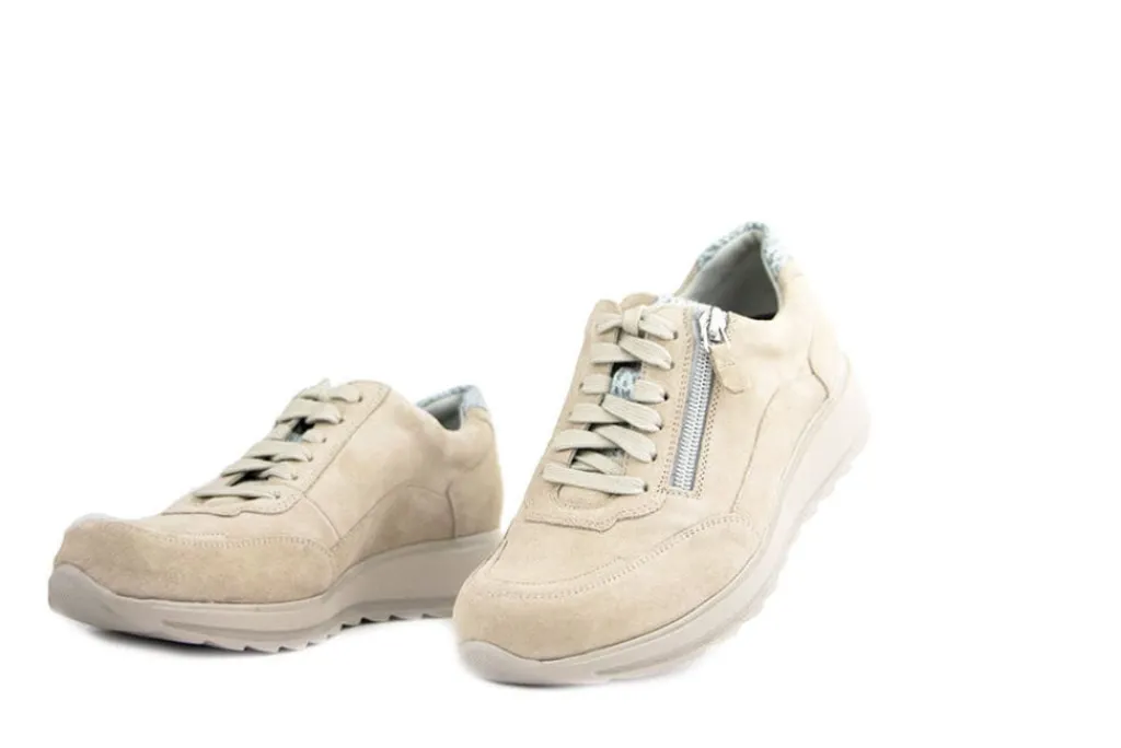 Sneakers | Wijdte K^Durea Sneaker Licht Taupe Militare