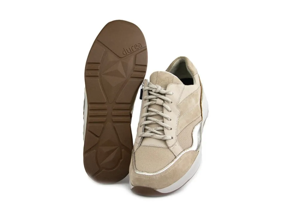 Sneakers | Wijdte K^Durea Sneaker L.Taupe Platino Taupe Cognac