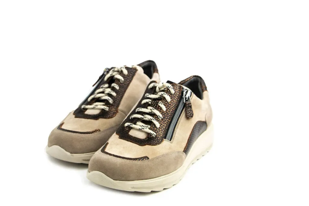 Sneakers | Wijdte K^Durea Sneaker Walnoot Brons Seppia K