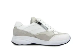 Sneakers | Wijdte K^Durea Sneaker Wit Mat Zilver