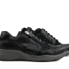 Sneakers | Wijdte K^Durea Sneaker Zwart Kroko K