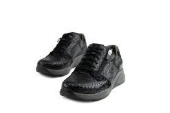 Sneakers | Wijdte K^Durea Sneaker Zwart Kroko K