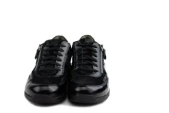 Sneakers | Wijdte H^Durea Sneaker Zwart Lak Combi H-leest