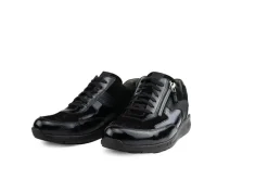 Sneakers | Wijdte K^Durea Sneaker Zwart Lak Suède K