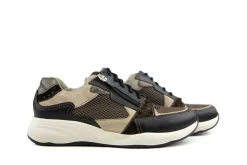 Sneakers | Wijdte K^Durea Sneaker Zwart Seppia Bruin