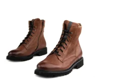 Wijdte K | Veterboots En Bikerboots^Durea Veterboot Cognac New Gaucho H-leest