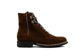 Veterboots En Bikerboots | Wijdte H^Durea Veterboot Cognac Zand H-leest