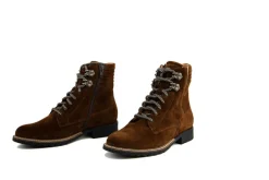 Veterboots En Bikerboots | Wijdte H^Durea Veterboot Cognac Zand H-leest