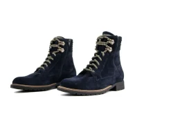 Veterboots En Bikerboots | Wijdte K^Durea Veterboot Marine Zwart K-leest