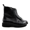 Veterboots En Bikerboots | Wijdte K^Durea Veterboot Zwart Print