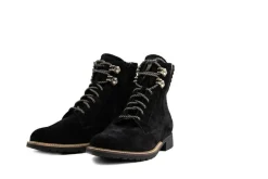 Veterboots En Bikerboots | Wijdte K^Durea Veterboot Zwart Zand K-leest