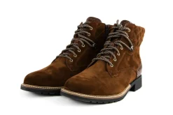 Veterboots En Bikerboots | Wijdte K^Durea Veterboots Cognac Suède K-leest