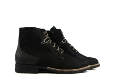 Veterboots En Bikerboots | Wijdte K^Durea Veterboots Zwart Combi K-leest