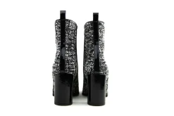 Enkellaarzen^Eva Luna Enkellaars Ivana Nero Tweed Vernice