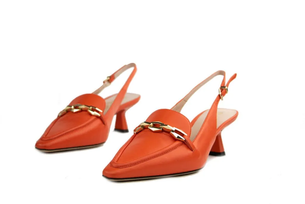 Pumps^Eva Luna Slingback Arancia Nappa
