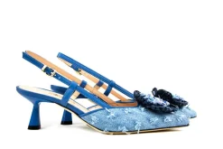 Pumps^Eva Luna Slingback Canyon Denim