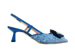 Pumps^Eva Luna Slingback Canyon Denim