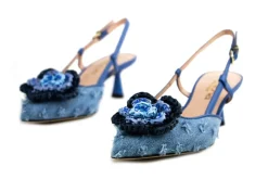 Pumps^Eva Luna Slingback Canyon Denim