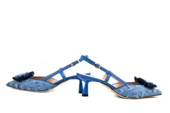 Pumps^Eva Luna Slingback Canyon Denim