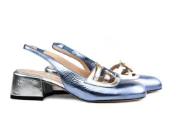 Pumps^Eva Luna Slingback Jeans Argento