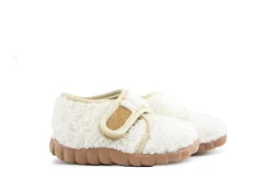 Pantoffels^Fischer Pantoffel Weiss Teddy